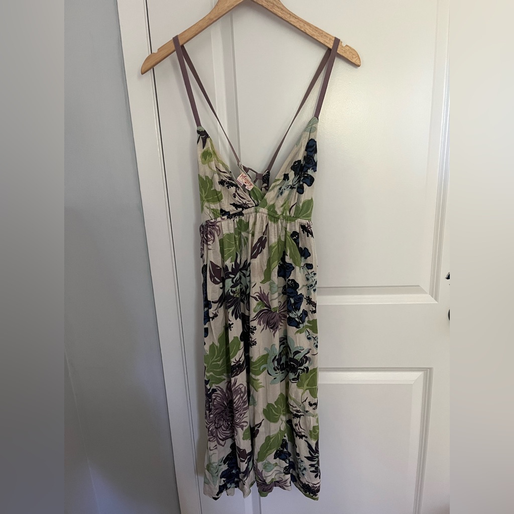 Plenty By Tracy Reese Green And Purple Floral Maxi Dress